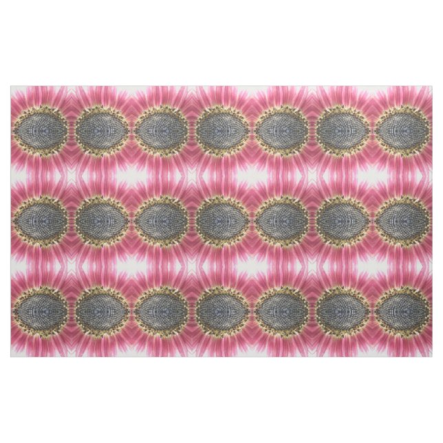 Snygg Rosa Solros Blommigt Patterned Fabric Tyg (Fat Quarter)