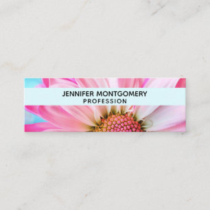 Snygg Rosa utan att stänga av Photo Mini Business Visitkort