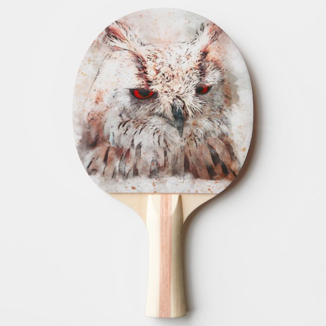 Snygg rosenaccent Uggla Pingisracket (Framsidan)