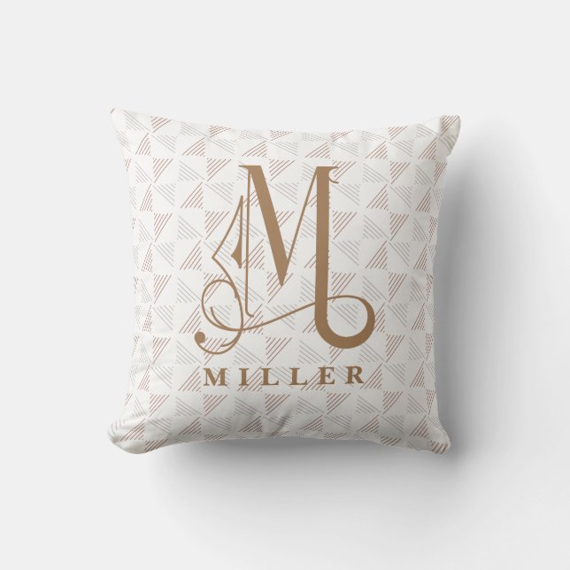 Snygg Rulla Monogram M Modern LIne Kudde (Framsida)