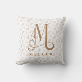 Snygg Rulla Monogram M Modern LIne Kudde