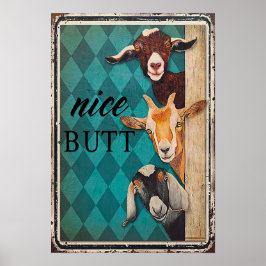 Snygg rumpa - Hem Decor Wall Art Poster