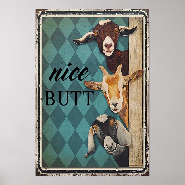 Snygg rumpa - Hem Decor Wall Art Poster (Framsidan)