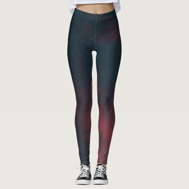 Snygg rymd leggings (Framsida)