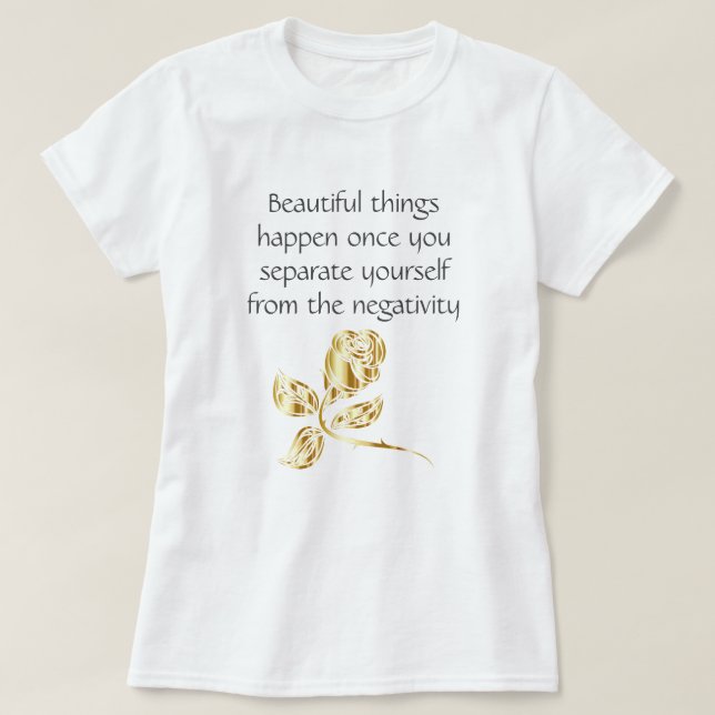 Snygg Sak Happen inspirationsincitationstext T Shirt (Design framsida)