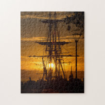 Snygg San Diego Sunset med Tall-Mast-Frakt