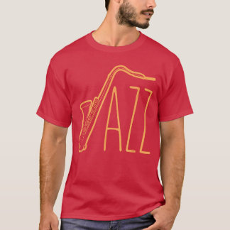 Snygg Saofon för män kvinnor Jazzmusikband Musici T Shirt