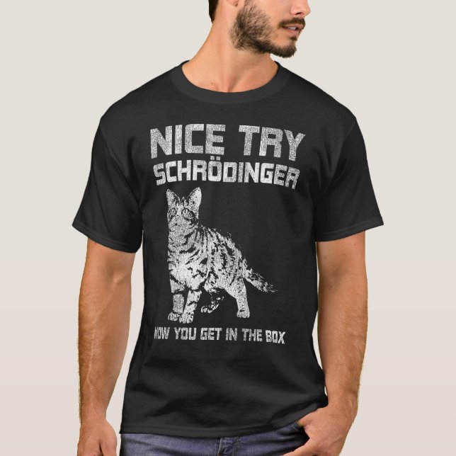 Snygg Schrödinger Physics T Shirt (Framsida)