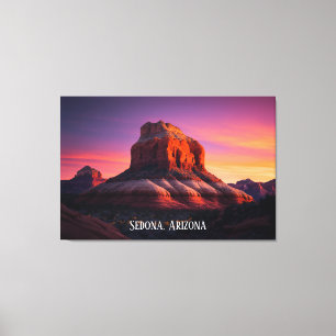 Snygg Sedona Arizona Red Sten Ligcape Art C Canvastryck