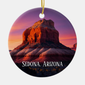 Snygg Sedona Arizona Red Sten Ligcape Art Julgransprydnad Keramik