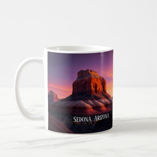 Snygg Sedona Arizona Red Sten Ligcape Art Kaffemugg (Vänster)