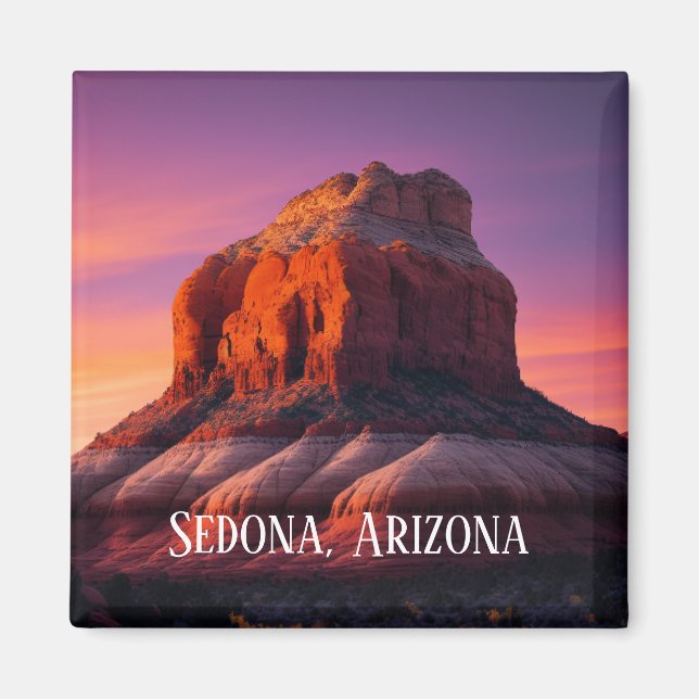 Snygg Sedona Arizona Red Sten Ligcape Art Magnet (Framsidan)