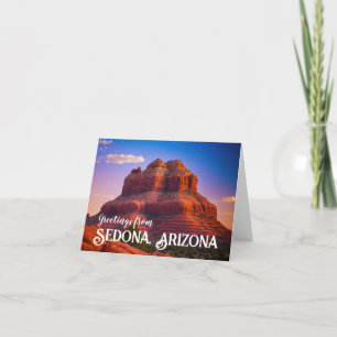 Snygg Sedona Arizona Red Sten Ligcape Art Tack Kort
