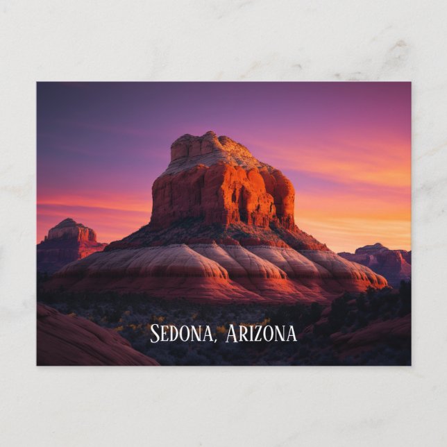 Snygg Sedona Arizona Red Sten Ligcape Art Vykort (Framsida)