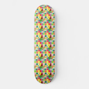 Snygg senaste retro fantastisk Färg Mini Skateboard Bräda 18,5 Cm