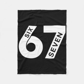 Snygg Sex Sju Nummer Gen Alpha Slang 6 7 Trendande Fleecefilt