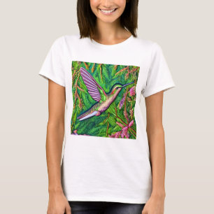 Snygg Shabby chic Little Hummingbird. T Shirt
