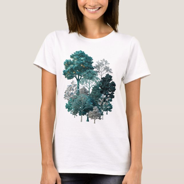 Snygg Silver OBESTÄMD Citat T-shirt (Framsida)