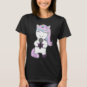 Snygg singel Music Singer Singing Mus T Shirt