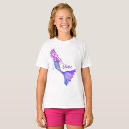 Snygg Sjöjungfru med Blonde Hair T-Shirt