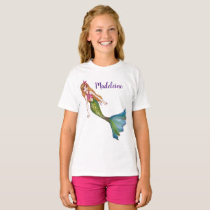 Snygg Sjöjungfru med Blonde Hair T-Shirt