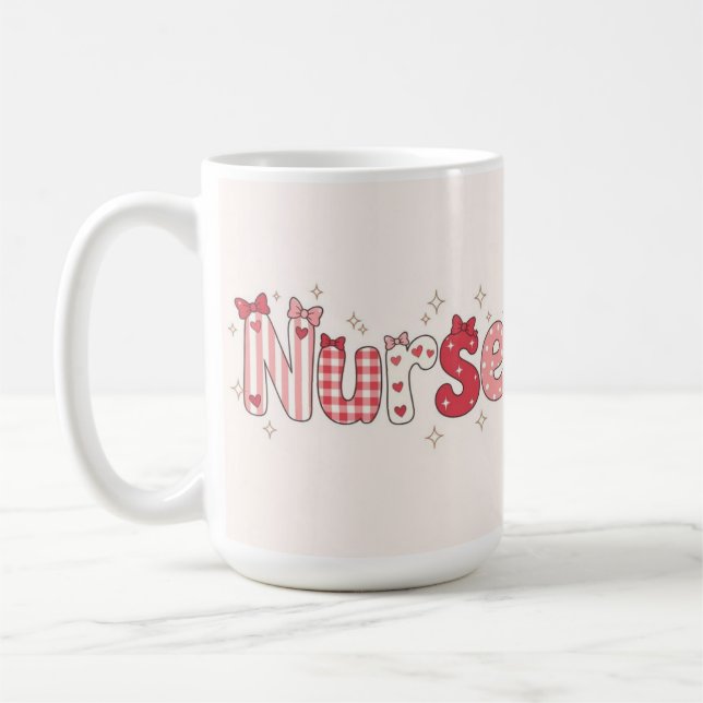 Snygg sjuksköterska kaffemugg (Vänster)
