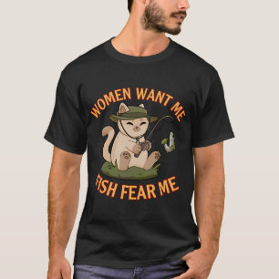 Snygg skjorta med två fiskar t shirt