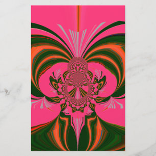 Snygg, skön afrikansk Shock rosa Red Golden Grönt Brevpapper