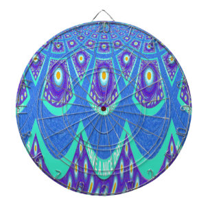 Snygg, skön, blå batik Skriv ut vektor Art Piltavla