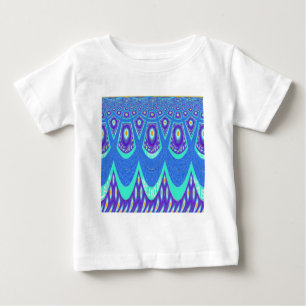 Snygg, skön, blå batik Skriv ut vektor Art Tee Shirt