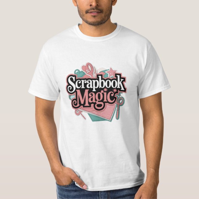 Snygg skrapbooking-Theckes Art T Shirt (Framsida)