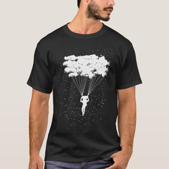 Snygg Skydiver - vackert Skydiving-tal T Shirt (Framsida)