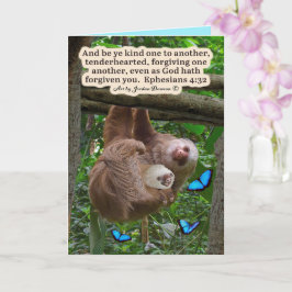 Snygg Sloth Scripture: Ephesian 4:32 Kort
