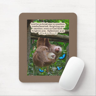 Snygg Sloth Scripture: Ephesian 4:32 Musmatta