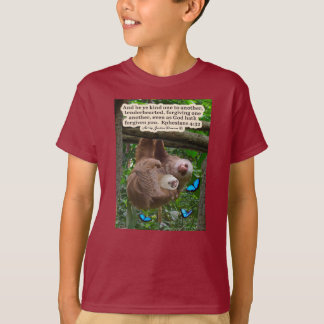 Snygg Sloth Scripture: Ephesian 4:32 T Shirt