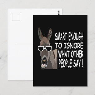 Snygg Smart Åsna Vykort