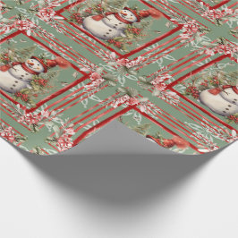 Snygg Snöman Elegant Julpresent Presentpapper