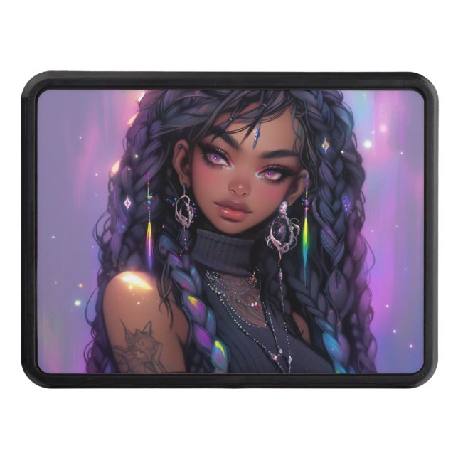 Snygg Snyggt Hair Anime Girl Dragkroksskydd (Framsidan)