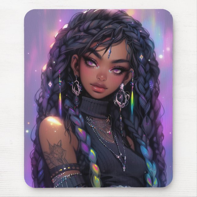 Snygg Snyggt Hair Anime Girl Musmatta (Framsidan)