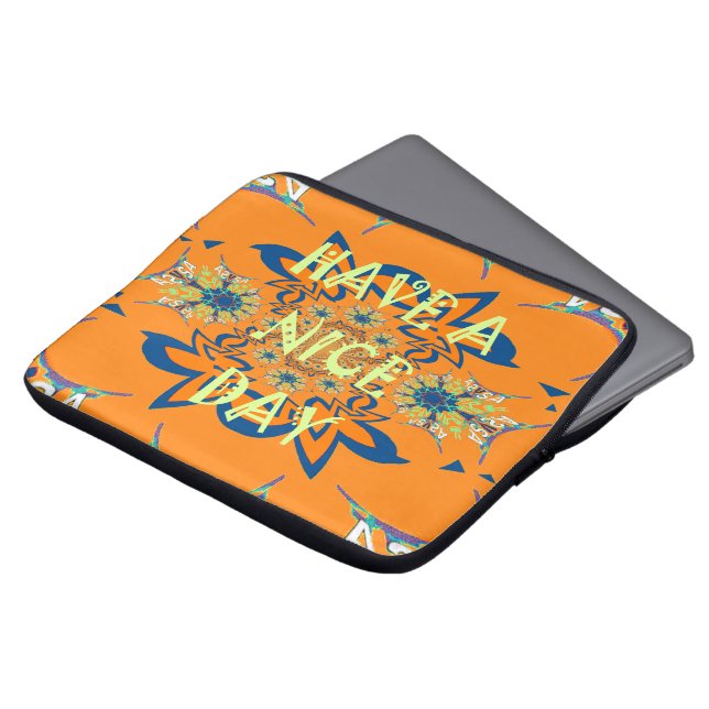 Snygg snyggt, modern, unik laptop sleeve (Framsida topp)