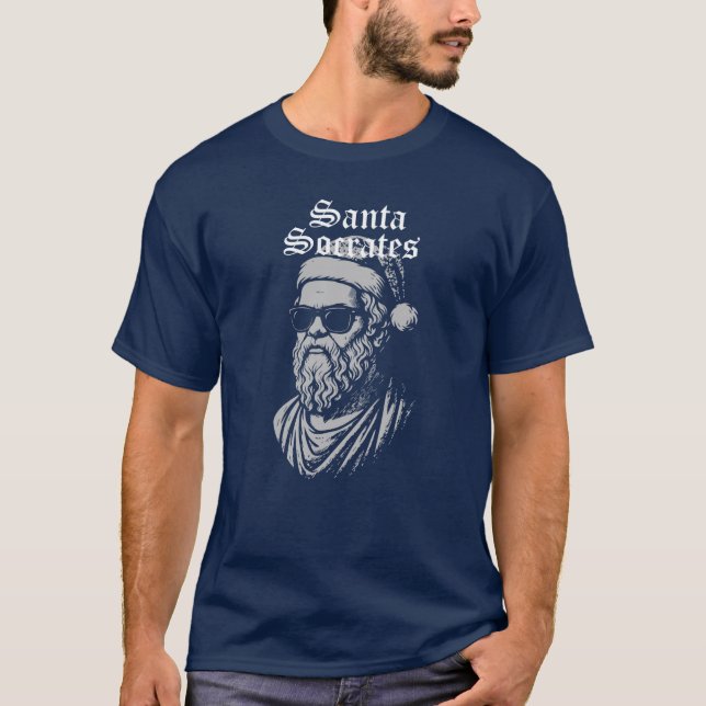Snygg Socrates Tomte T Shirt (Framsida)