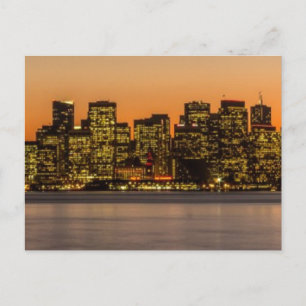 Snygg solnedgång i San Francisco Vykort