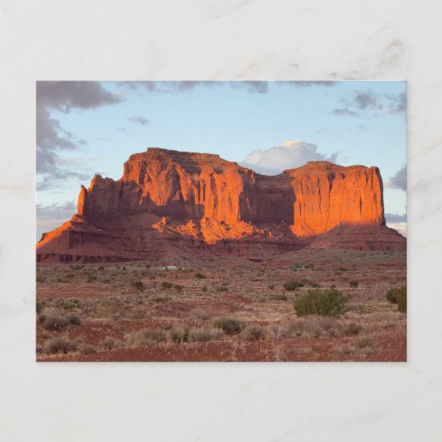 Snygg solnedgång Monument Valley Vykort (Framsida)