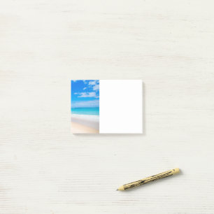 Snygg Solnys Tropical Beach Photo Post-it Block
