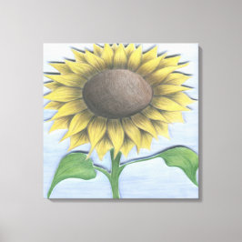 Snygg solros canvastryck