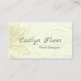 Snygg solrosdesign för Blommigten Visitkort