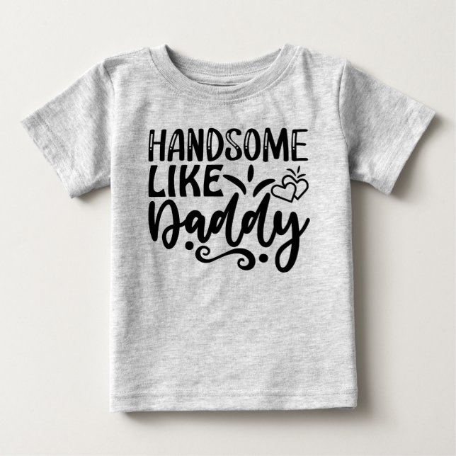 Snygg som pappa  t shirt (Framsida)