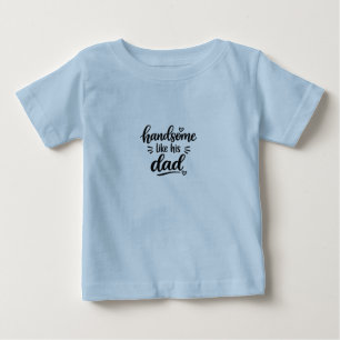 Snygg Som Sin Pappa Baby Fin Jersey T-Shirt
