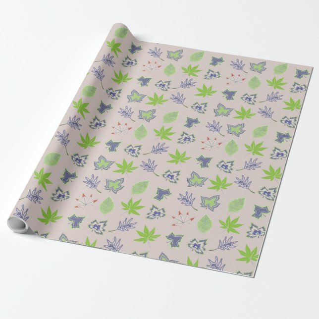 Snygg sommar Mönster Presentpapper (Utrullad)
