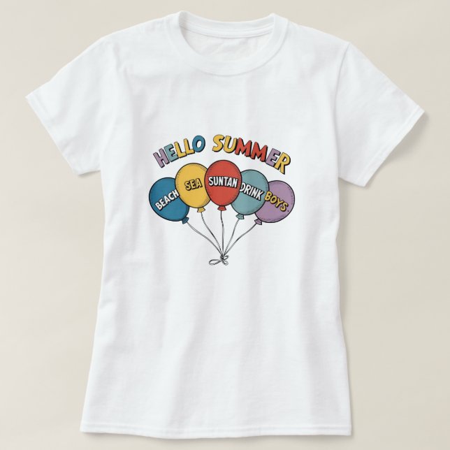 Snygg sommar t shirt (Design framsida)
